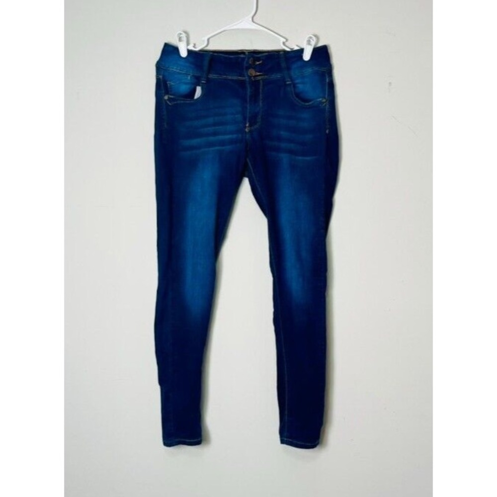 Harley Made With‎ Love Skinny Jeans Women's 11 Blue Dark Wash High Rise Comfort